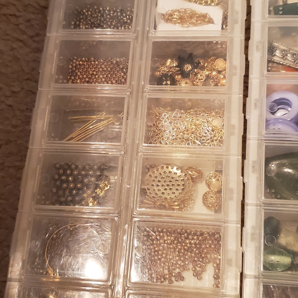 Assortment boxs craft jewelry making